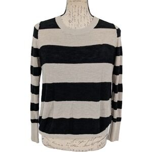 BANANA REPUBLIC Blouse Size XS Brown Cotton Silk Pin Tucks Bodice Summer